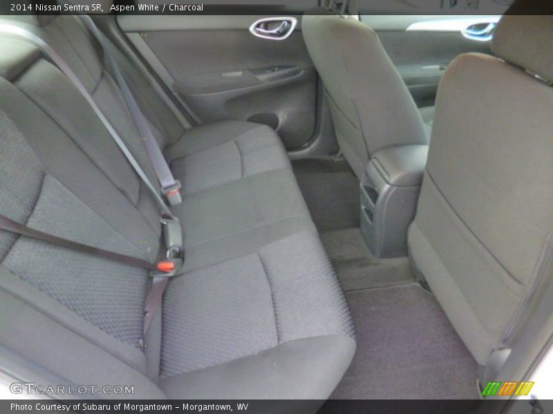 Aspen White / Charcoal 2014 Nissan Sentra SR