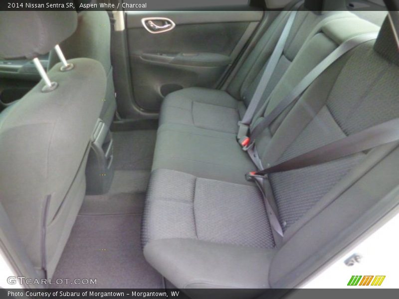 Aspen White / Charcoal 2014 Nissan Sentra SR