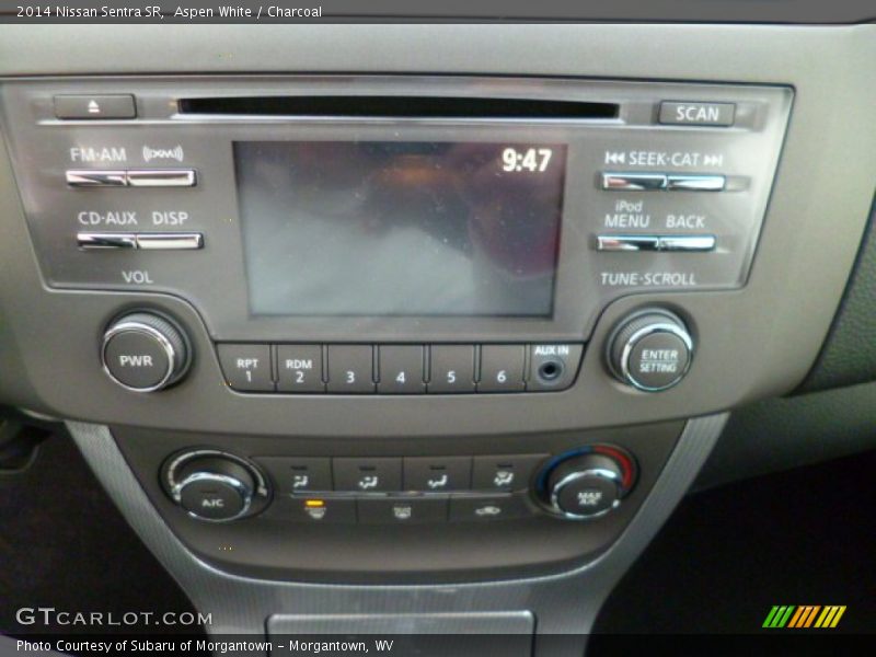 Aspen White / Charcoal 2014 Nissan Sentra SR