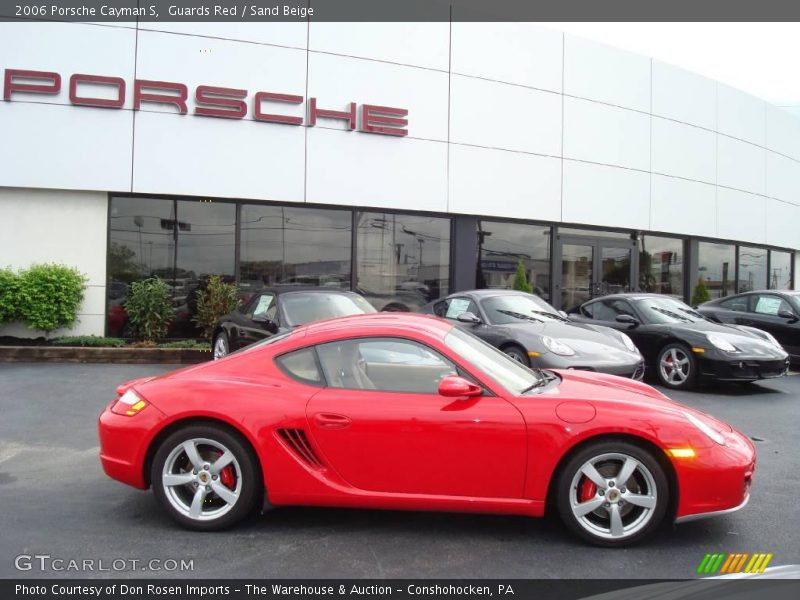 Guards Red / Sand Beige 2006 Porsche Cayman S