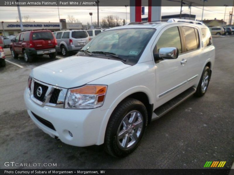Pearl White / Almond 2014 Nissan Armada Platinum