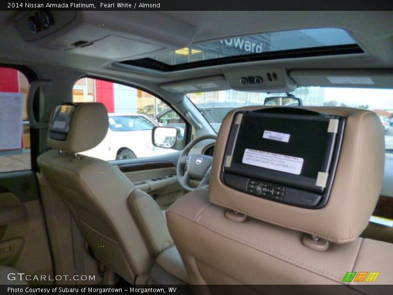 Pearl White / Almond 2014 Nissan Armada Platinum
