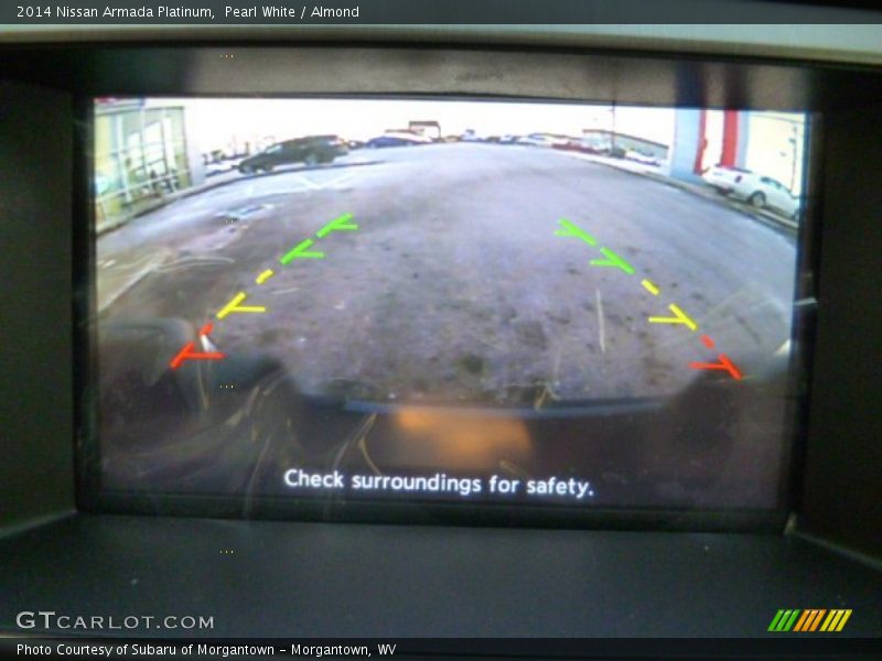 Pearl White / Almond 2014 Nissan Armada Platinum