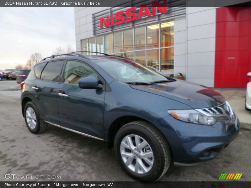 Graphite Blue / Beige 2014 Nissan Murano SL AWD