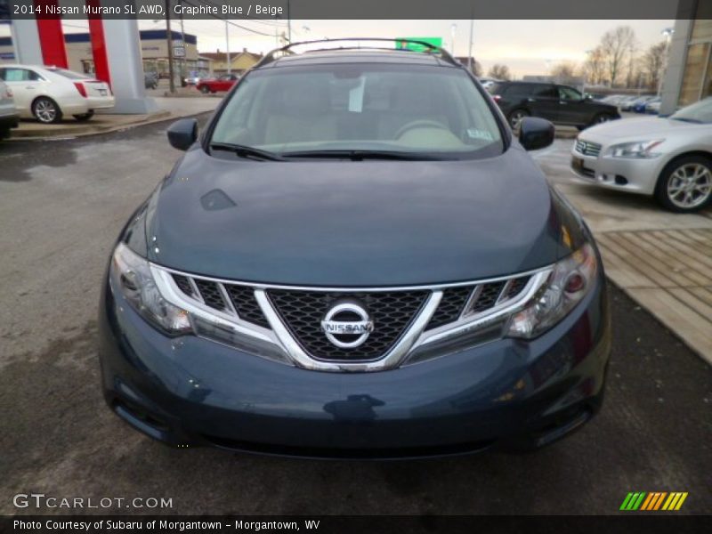 Graphite Blue / Beige 2014 Nissan Murano SL AWD