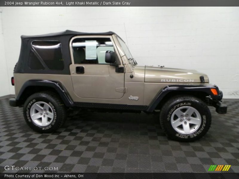 Light Khaki Metallic / Dark Slate Gray 2004 Jeep Wrangler Rubicon 4x4