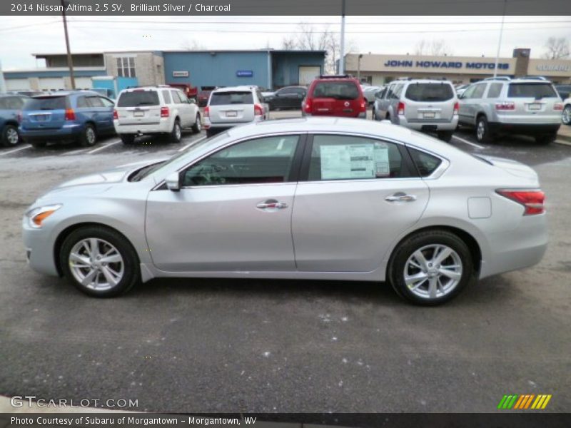 Brilliant Silver / Charcoal 2014 Nissan Altima 2.5 SV