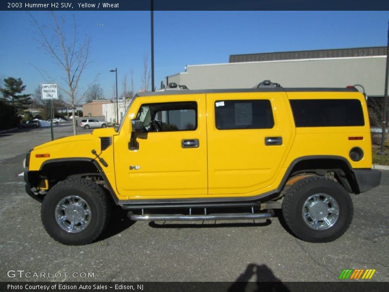  2003 H2 SUV Yellow