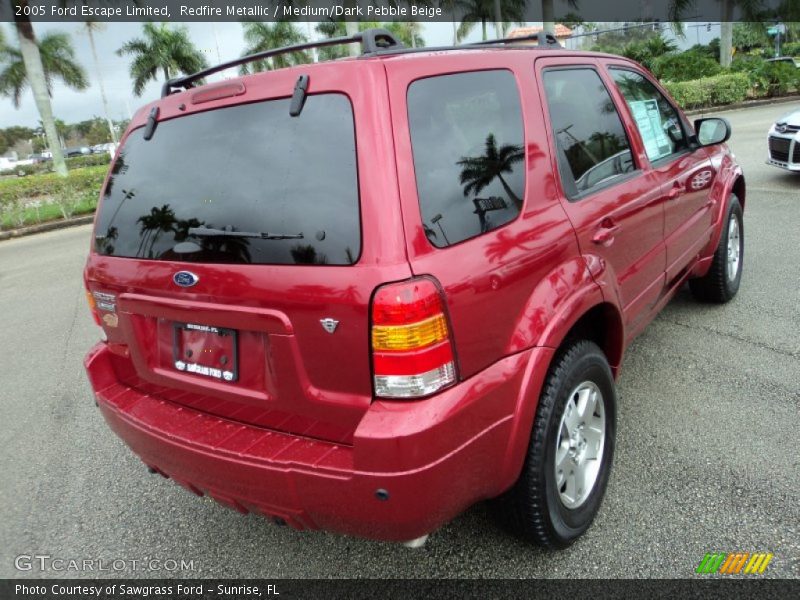 Redfire Metallic / Medium/Dark Pebble Beige 2005 Ford Escape Limited