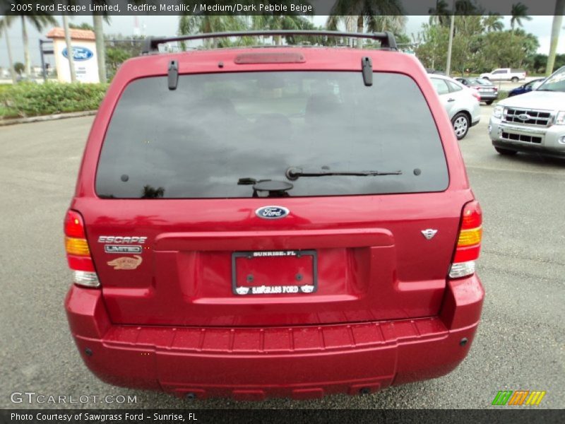 Redfire Metallic / Medium/Dark Pebble Beige 2005 Ford Escape Limited