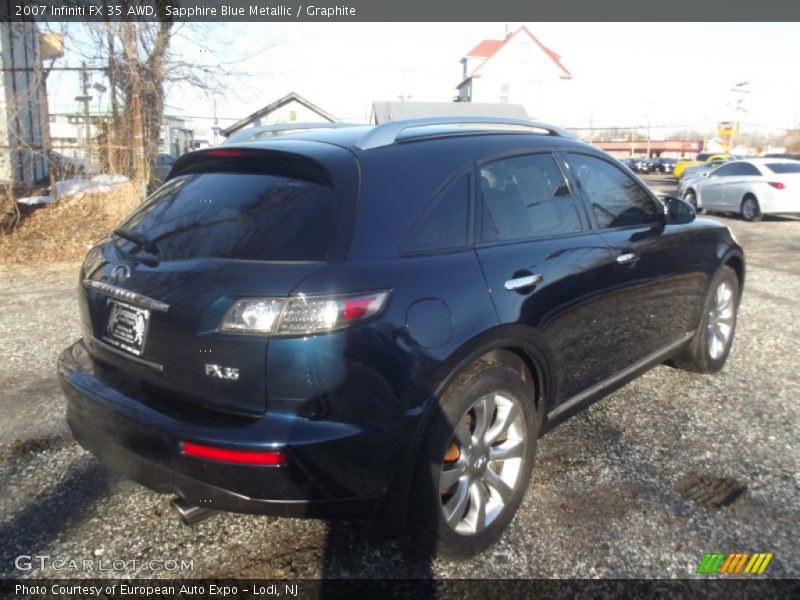 Sapphire Blue Metallic / Graphite 2007 Infiniti FX 35 AWD