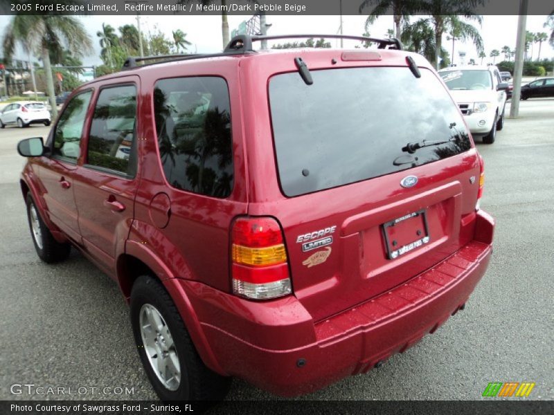 Redfire Metallic / Medium/Dark Pebble Beige 2005 Ford Escape Limited