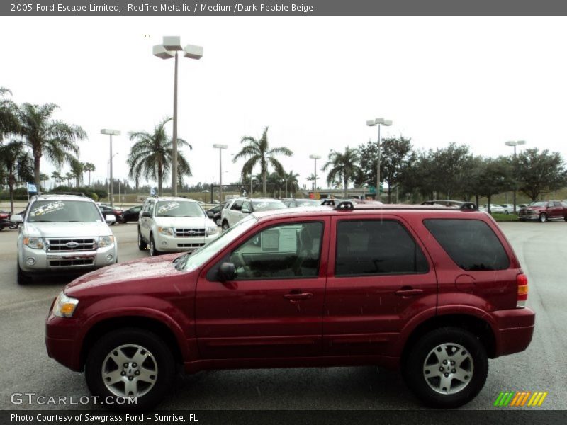 Redfire Metallic / Medium/Dark Pebble Beige 2005 Ford Escape Limited