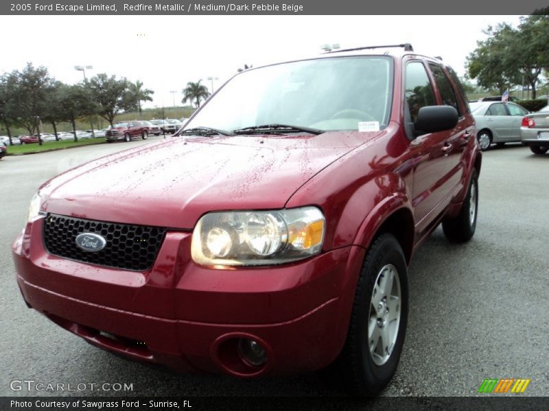 Redfire Metallic / Medium/Dark Pebble Beige 2005 Ford Escape Limited