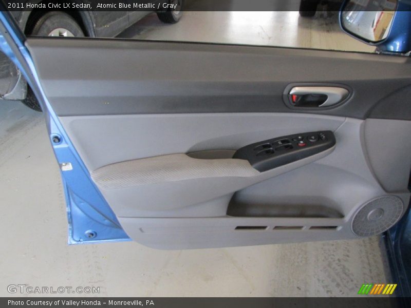 Atomic Blue Metallic / Gray 2011 Honda Civic LX Sedan