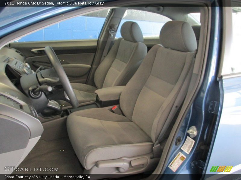 Atomic Blue Metallic / Gray 2011 Honda Civic LX Sedan