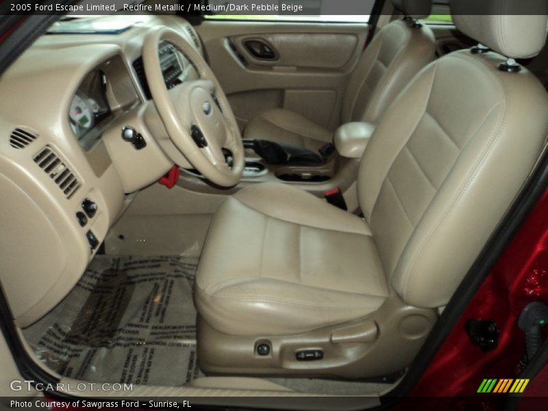 Redfire Metallic / Medium/Dark Pebble Beige 2005 Ford Escape Limited