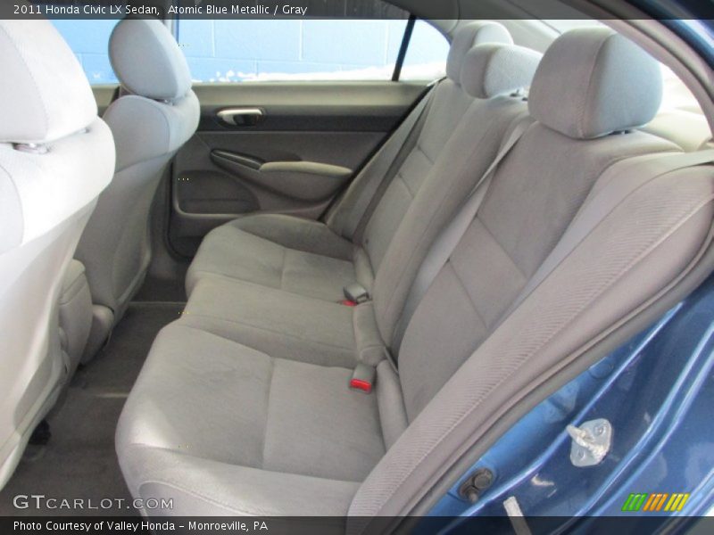 Atomic Blue Metallic / Gray 2011 Honda Civic LX Sedan