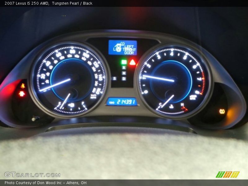 Tungsten Pearl / Black 2007 Lexus IS 250 AWD