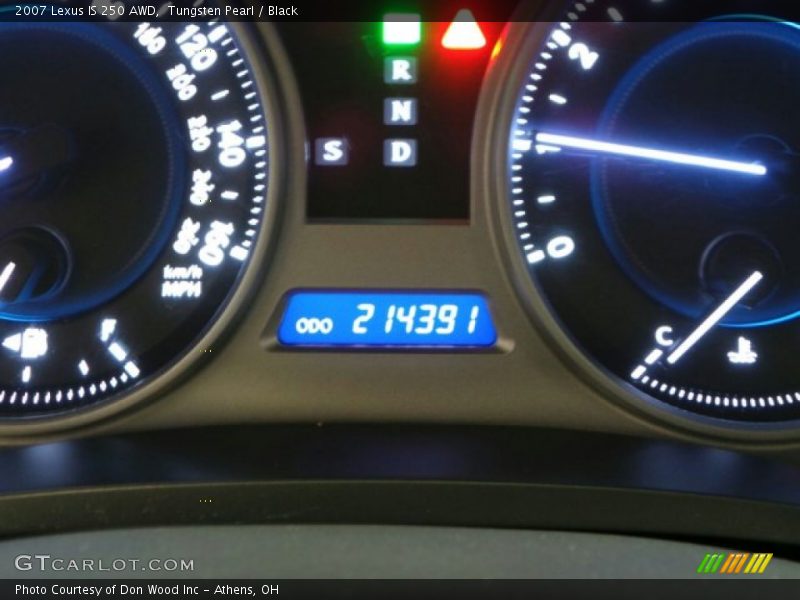 Tungsten Pearl / Black 2007 Lexus IS 250 AWD