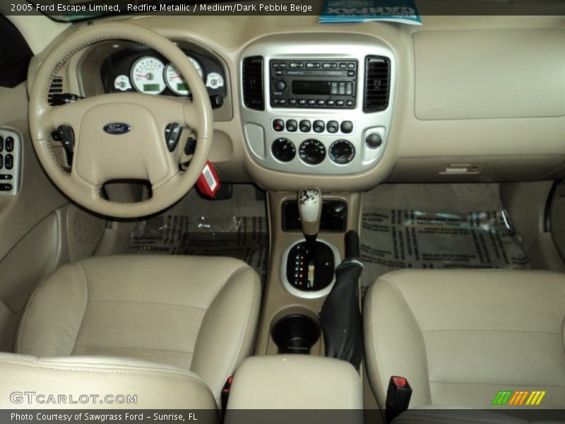 Redfire Metallic / Medium/Dark Pebble Beige 2005 Ford Escape Limited