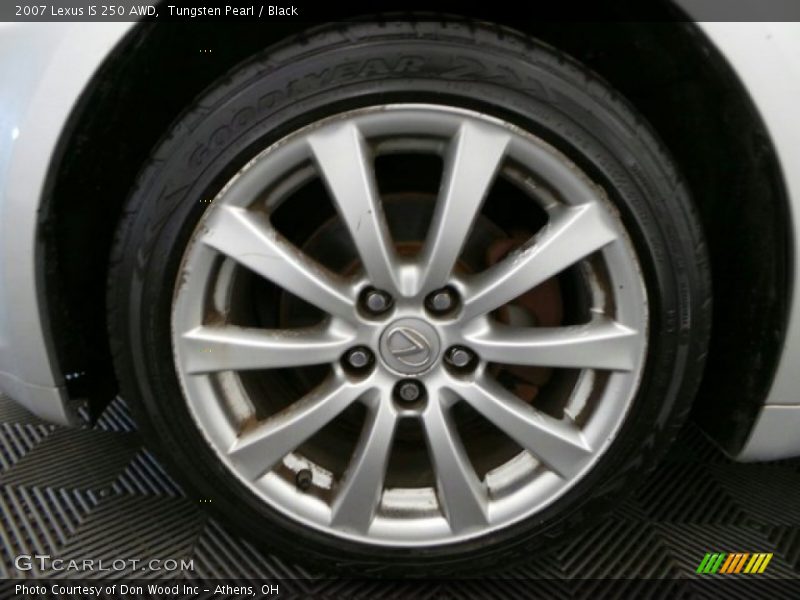 Tungsten Pearl / Black 2007 Lexus IS 250 AWD