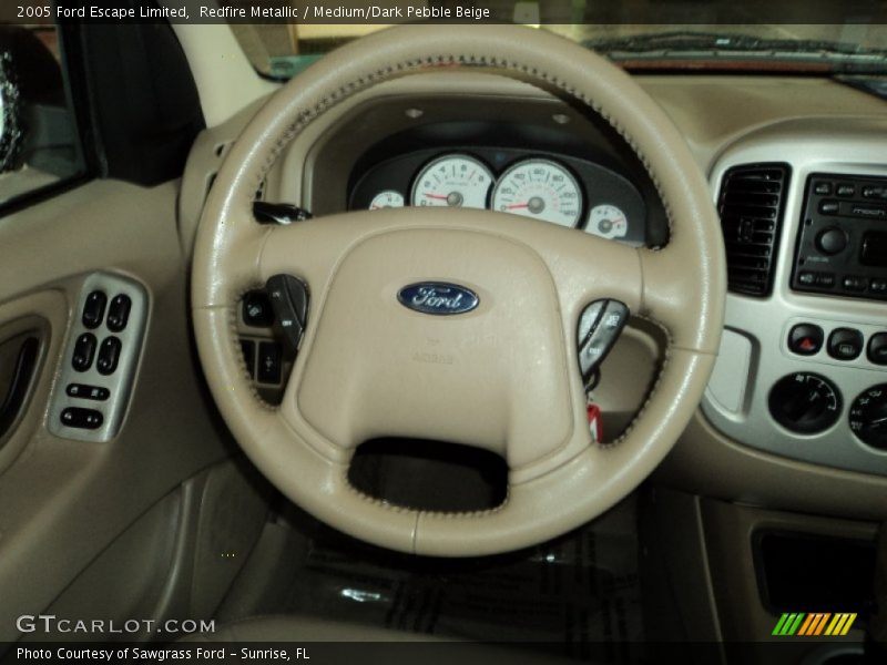 Redfire Metallic / Medium/Dark Pebble Beige 2005 Ford Escape Limited