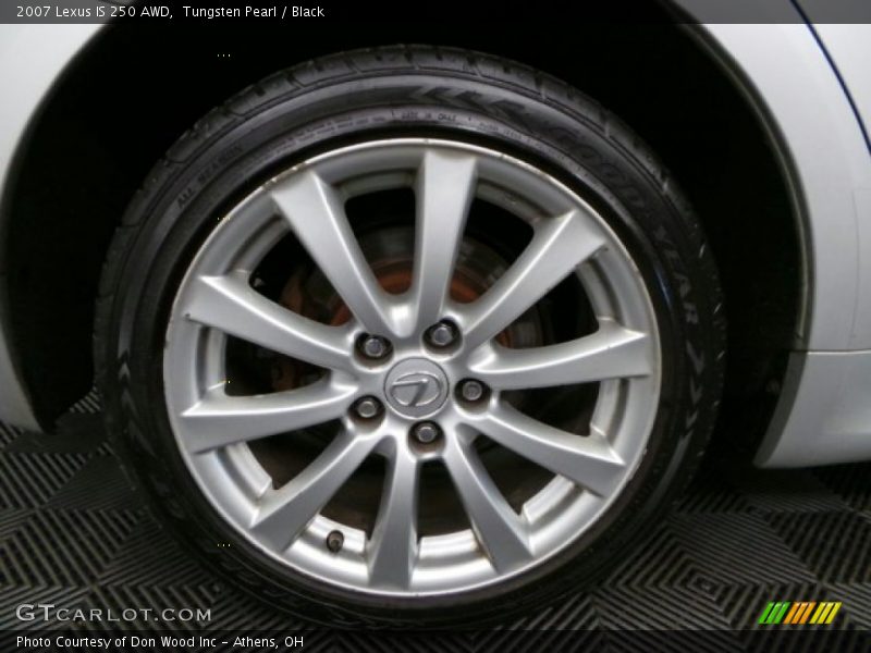 Tungsten Pearl / Black 2007 Lexus IS 250 AWD
