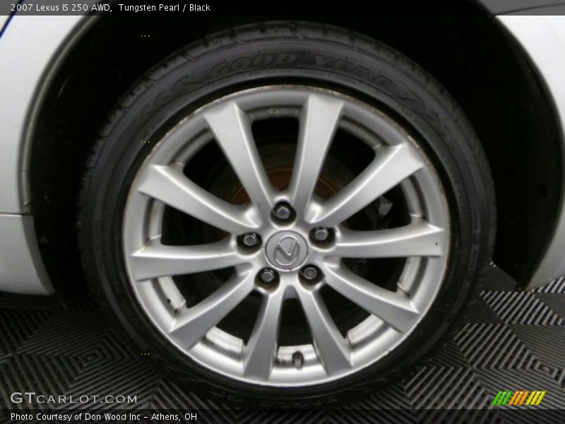 Tungsten Pearl / Black 2007 Lexus IS 250 AWD
