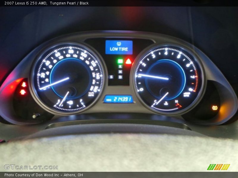 Tungsten Pearl / Black 2007 Lexus IS 250 AWD