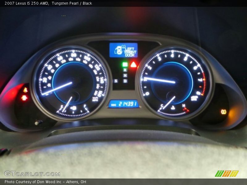 Tungsten Pearl / Black 2007 Lexus IS 250 AWD