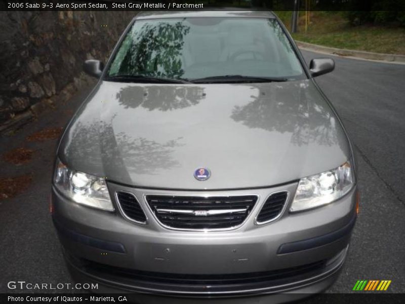 Steel Gray Metallic / Parchment 2006 Saab 9-3 Aero Sport Sedan