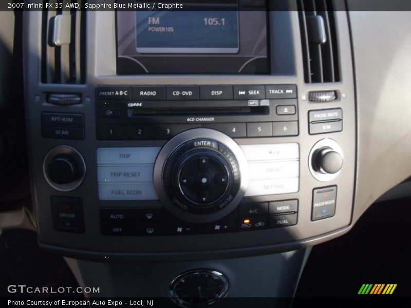 Sapphire Blue Metallic / Graphite 2007 Infiniti FX 35 AWD