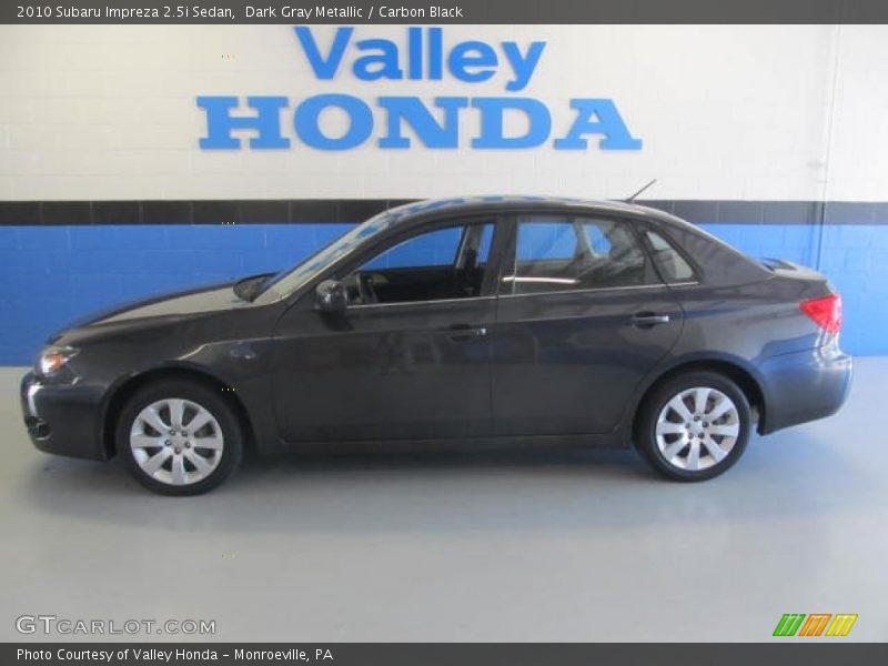 Dark Gray Metallic / Carbon Black 2010 Subaru Impreza 2.5i Sedan