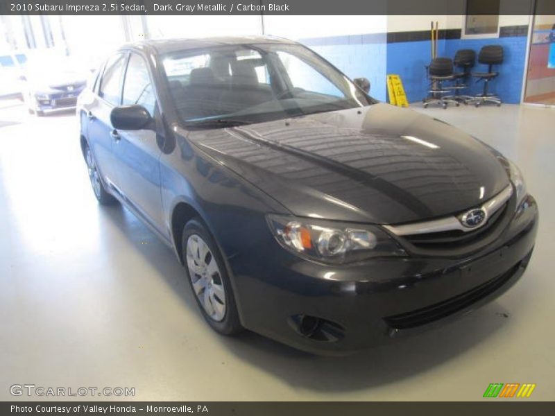 Dark Gray Metallic / Carbon Black 2010 Subaru Impreza 2.5i Sedan