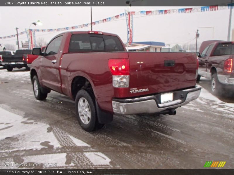 Salsa Red Pearl / Beige 2007 Toyota Tundra Regular Cab