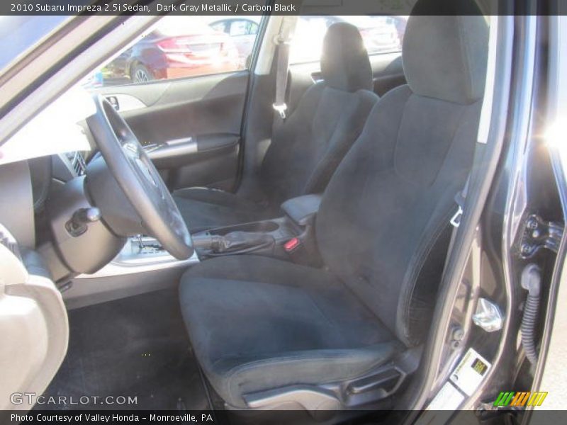 Dark Gray Metallic / Carbon Black 2010 Subaru Impreza 2.5i Sedan
