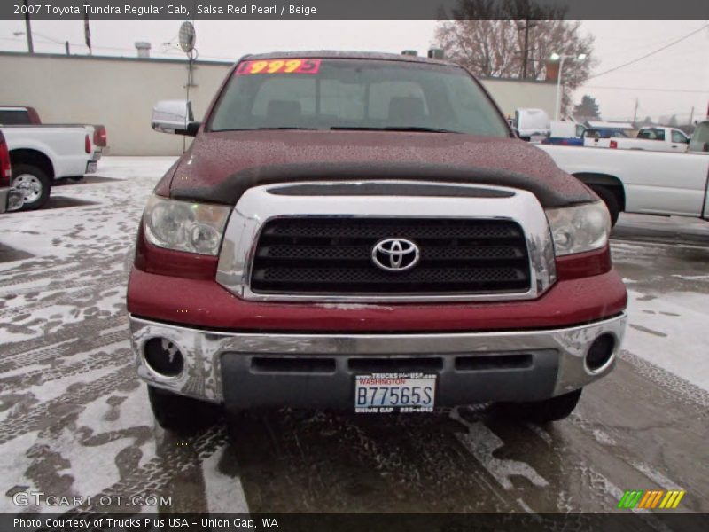 Salsa Red Pearl / Beige 2007 Toyota Tundra Regular Cab