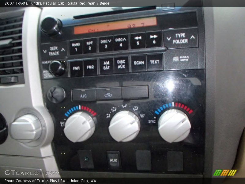 Salsa Red Pearl / Beige 2007 Toyota Tundra Regular Cab