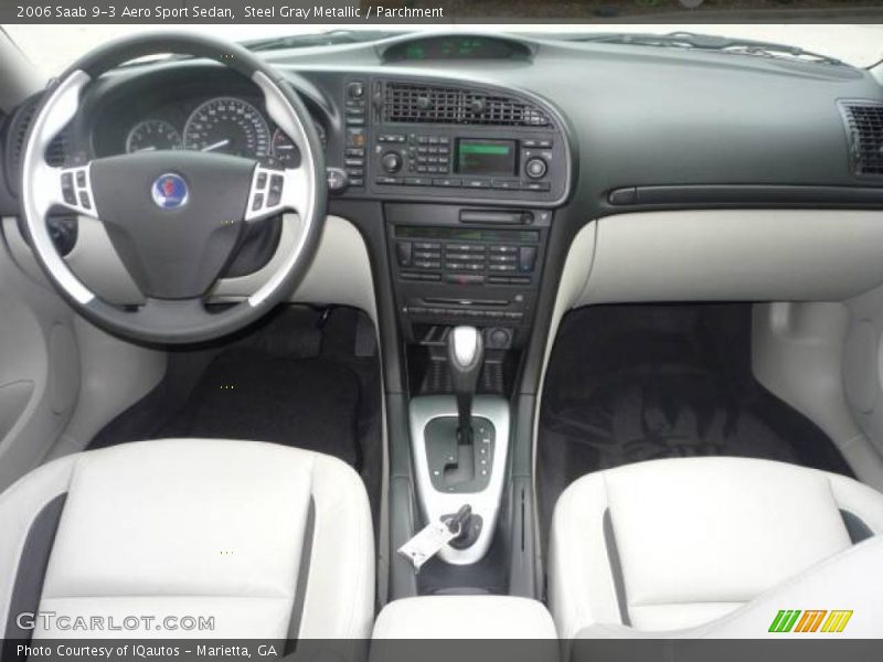 Steel Gray Metallic / Parchment 2006 Saab 9-3 Aero Sport Sedan