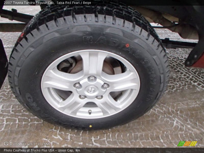 Salsa Red Pearl / Beige 2007 Toyota Tundra Regular Cab