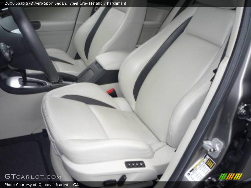 Steel Gray Metallic / Parchment 2006 Saab 9-3 Aero Sport Sedan