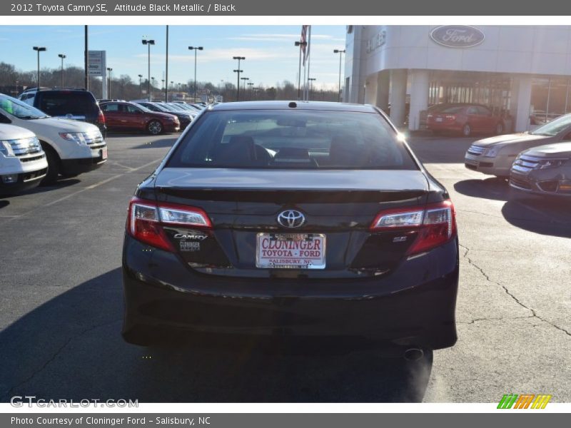 Attitude Black Metallic / Black 2012 Toyota Camry SE