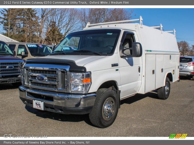 Oxford White / Medium Flint 2012 Ford E Series Cutaway E350 Commercial Utility Truck