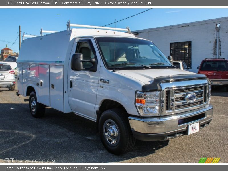 Oxford White / Medium Flint 2012 Ford E Series Cutaway E350 Commercial Utility Truck
