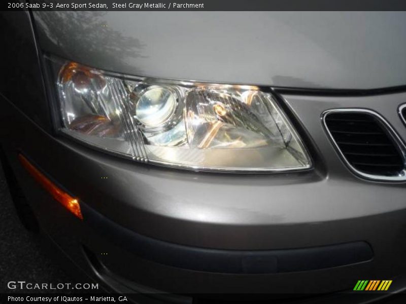 Steel Gray Metallic / Parchment 2006 Saab 9-3 Aero Sport Sedan