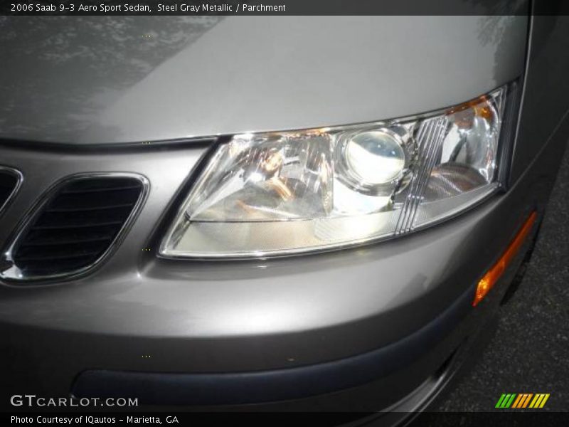 Steel Gray Metallic / Parchment 2006 Saab 9-3 Aero Sport Sedan