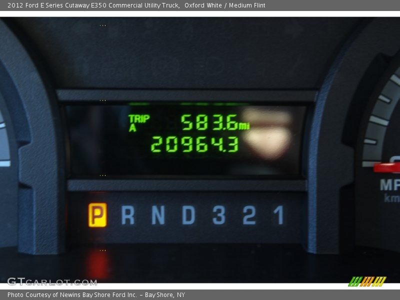 Oxford White / Medium Flint 2012 Ford E Series Cutaway E350 Commercial Utility Truck