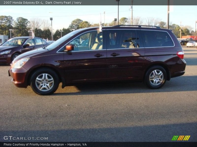 Dark Cherry Pearl / Ivory 2007 Honda Odyssey EX-L