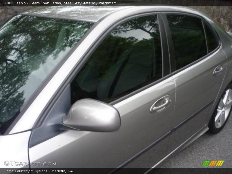 Steel Gray Metallic / Parchment 2006 Saab 9-3 Aero Sport Sedan